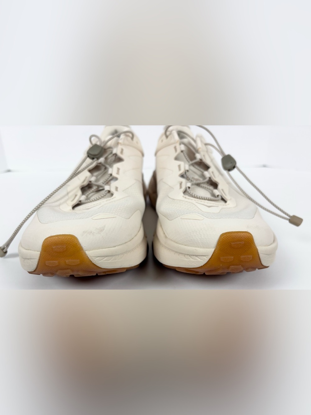HOKA Women’s Transport Commuter Pull On Comfy Hiking Walking Shoes in Eggnog - Picture 7 of 9